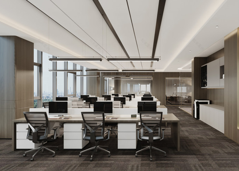 上海徐匯區錦和中心寫字樓員工辦公室裝修效果圖