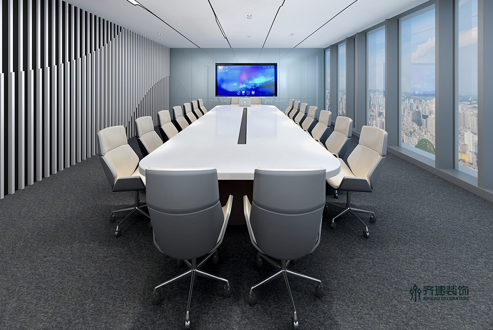  上海信用算力公司辦公會(huì)議室2裝修效果圖 