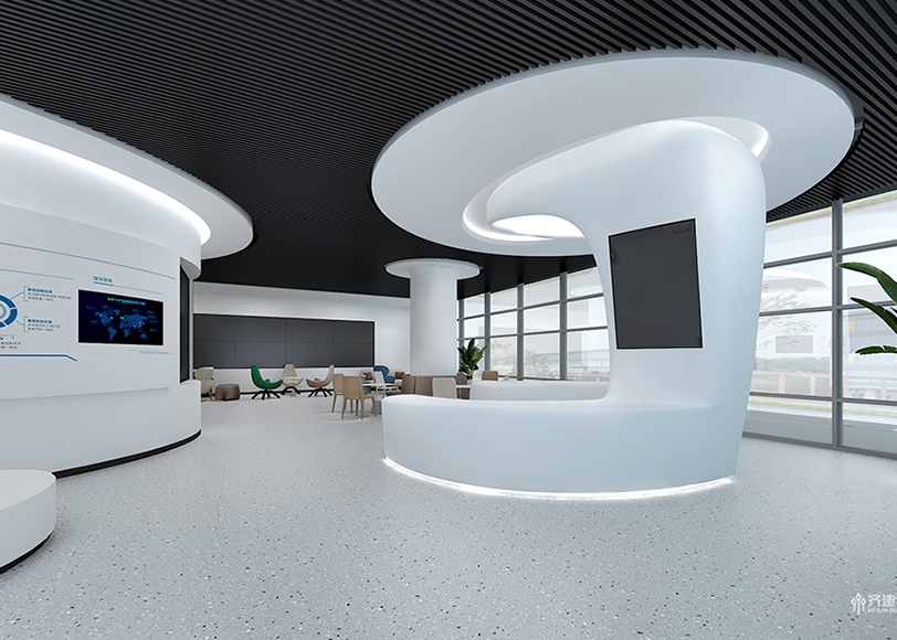  上海制氧設(shè)備展廳全景3D效果圖設(shè)計(jì) 