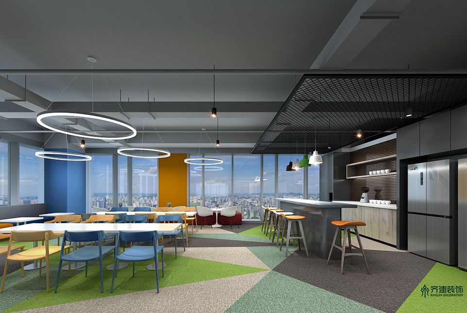  上海信用算力公司休息區(qū)裝修 