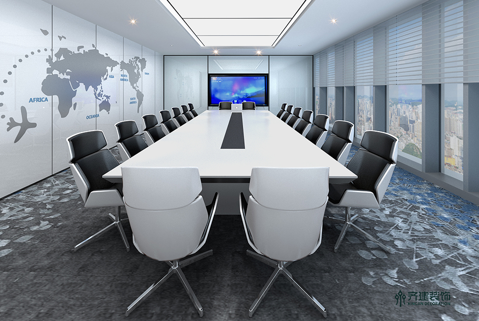  上海信用算力公司辦公會(huì)議室1裝修效果圖 