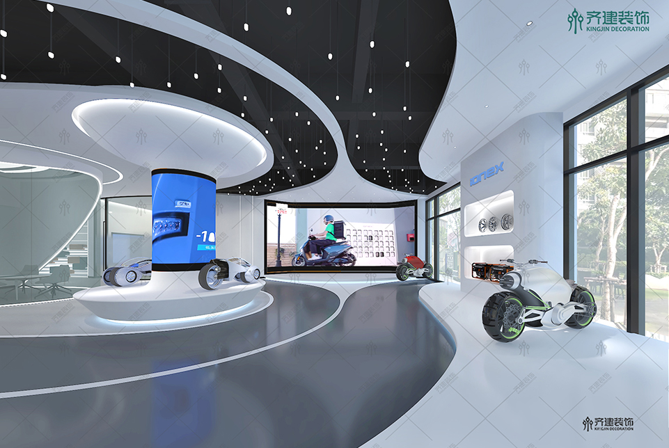  上海湯泉國際大廈辦公展廳裝修設計2 