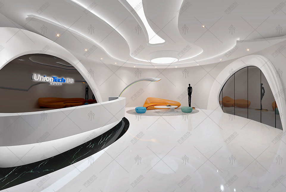 上海聯泰科技辦公室裝修設計效果圖