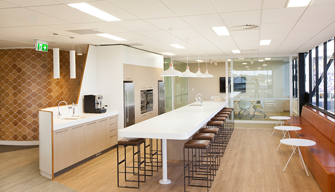 上海辦公室裝修公司茶水區