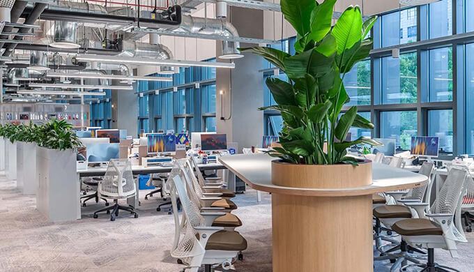 上海外貿(mào)電商公司辦公室裝修工位如何規(guī)劃？