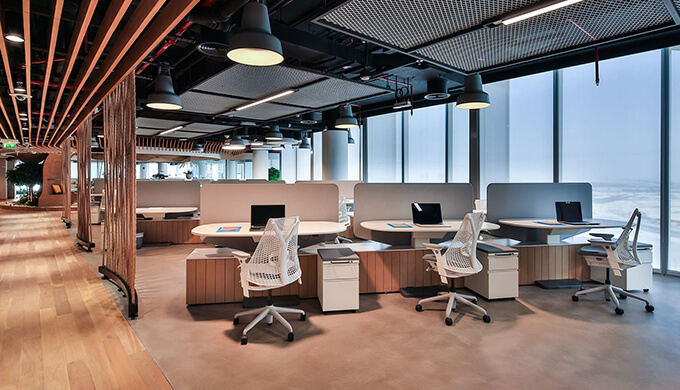 上海辦公室裝修材料的整體性組織設計原則  