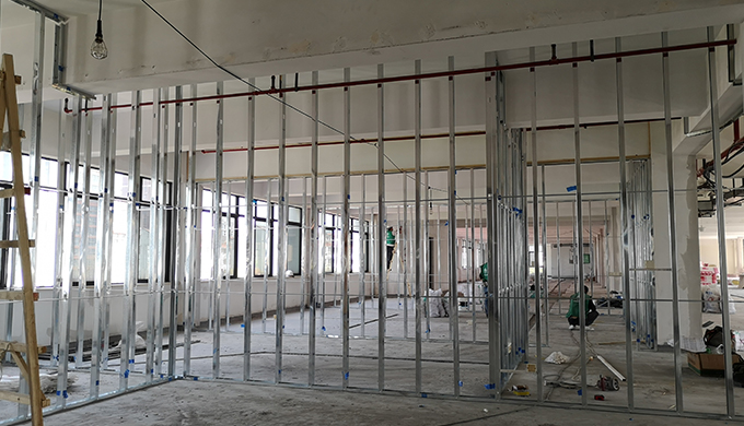 漕河涇欽州北路1001號亞數辦公室現場施工工地