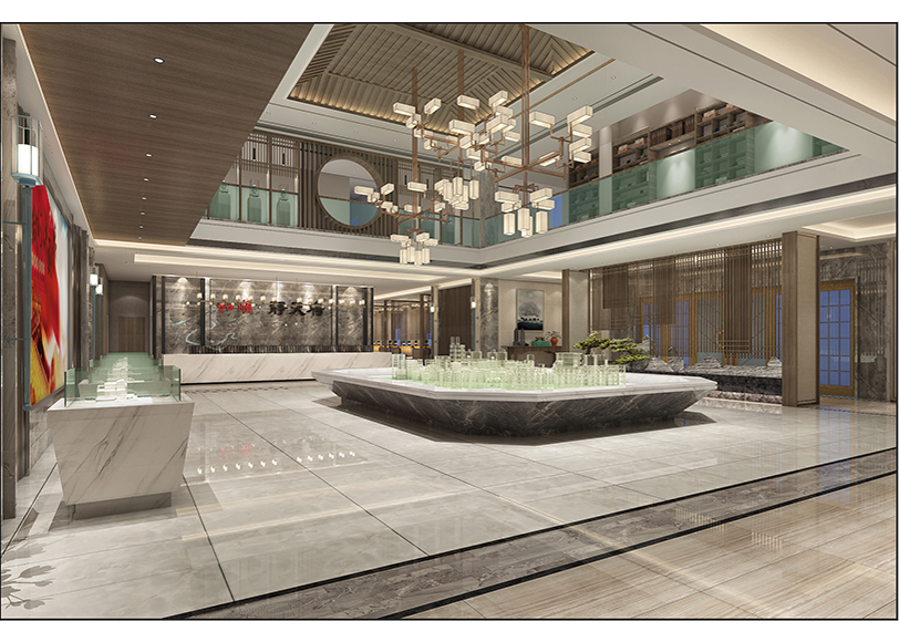 上海辦公室裝修公司和順靜天府售樓中心裝修案例