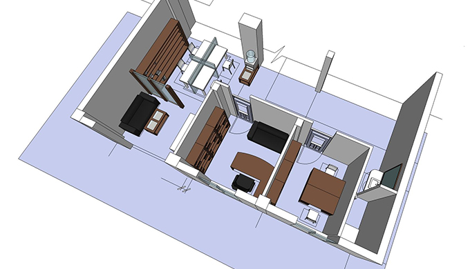 辦公司平面布局圖
