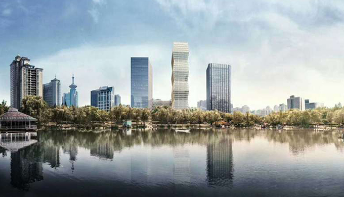 上海古北國際財富中心辦公室裝修公司