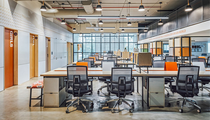 上海辦公室裝修瓷磚背景墻的應用及選購要點